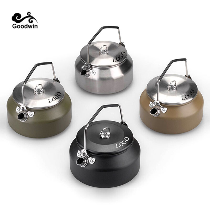 1.6L Ultralight Aluminum Tea Kettle Teapot Portable Coffee Pot for Outdoor Camping