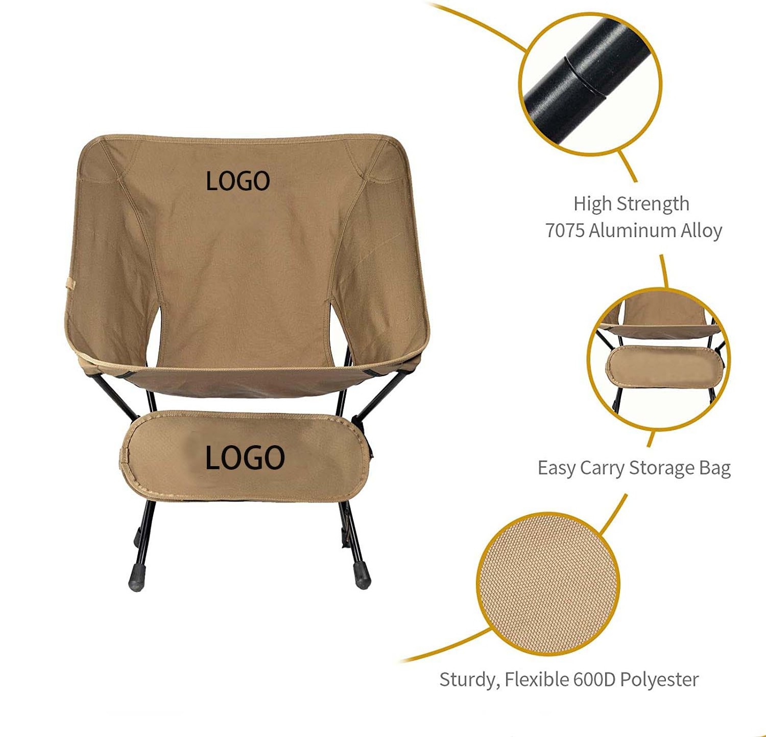 Best Seller Height Adjustable Naturehike Detachable Lawn Portable Chair Outdoor Camping Folding Moon Chair Manufacturer