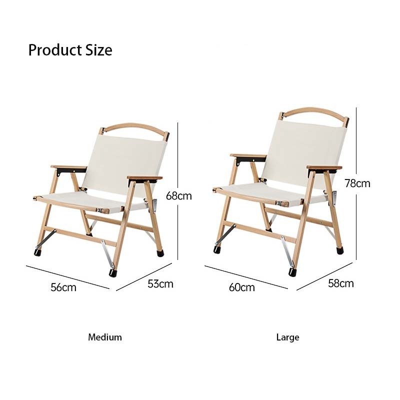 High Quality Furniture Mountainhiker Detachable Beech Outdoor Folding Camping Wood  Kermit Chair