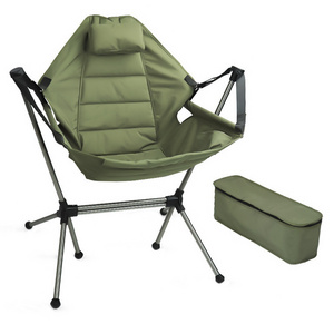 Beach Outdoor Chair Waterproof Aluminum Camping Portable Lawn Swivel Chair