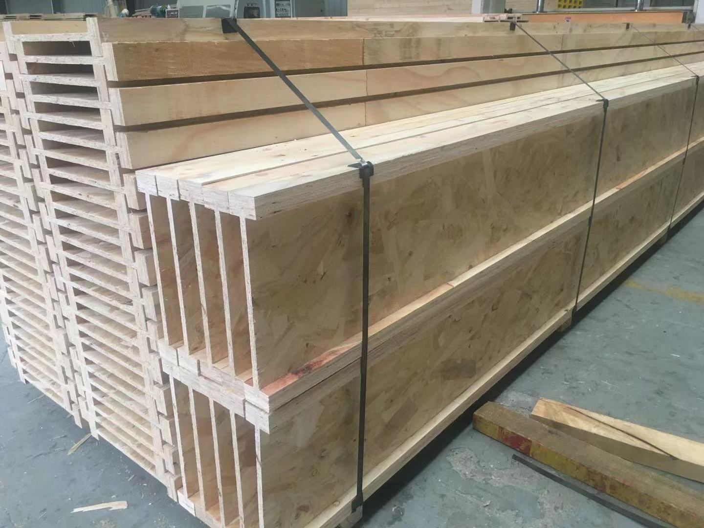 JIA MU JIA pine material I Joist 63mmx300mm roof construction  wood beams