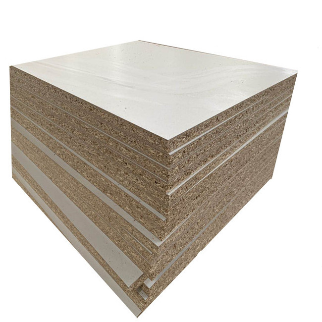 JIA MU JIA eco friendly laminated chipboard size 2x4 4x4  E0 glue thickness laminated chipboard