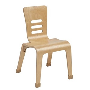 Natural Color Preschool Chair - Stackable Kids Chair for Classroom, Nursery, or Home-Natural Bentwood Lightweight Chairs