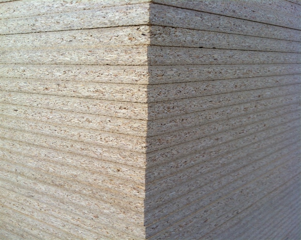 JIA MU JIA High density flakeboards manufacturing plain chipboard 2x4 4x4 4x8 particle board 18mm