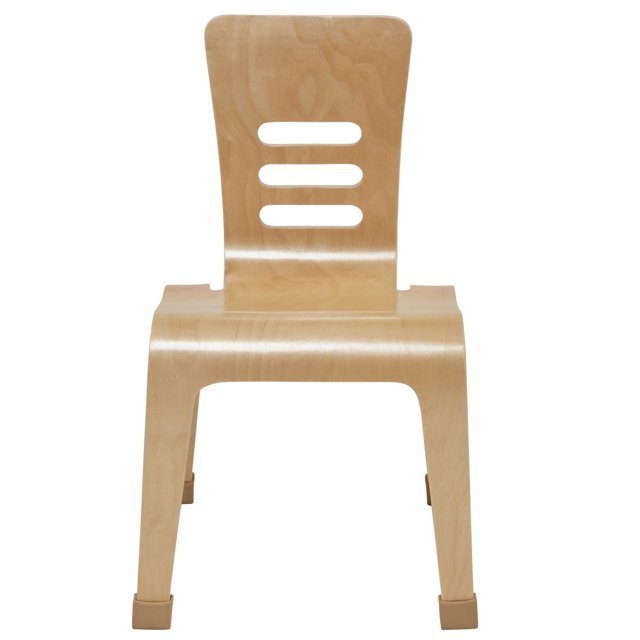 Natural Color Preschool Chair - Stackable Kids Chair for Classroom, Nursery, or Home-Natural Bentwood Lightweight Chairs