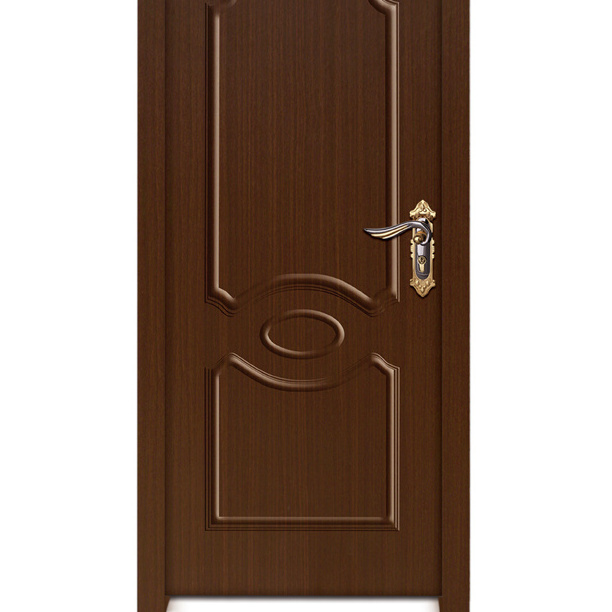 Waterproof interior single door leaf Melamine door skin  from SHANDONG GOOD WOOD JIA MU JIA