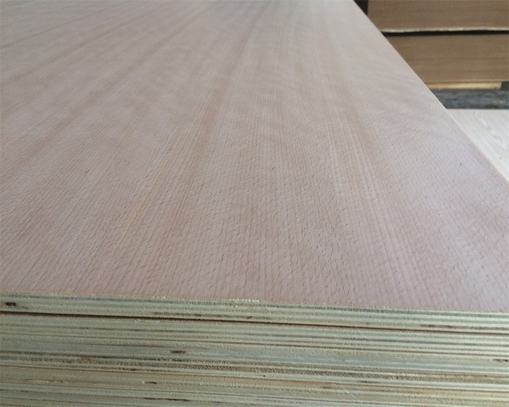 GOOD WOOD JIA MU JIA natural beech wood plywood veneer faced plywood