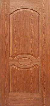 Waterproof interior single door leaf Melamine door skin  from SHANDONG GOOD WOOD JIA MU JIA