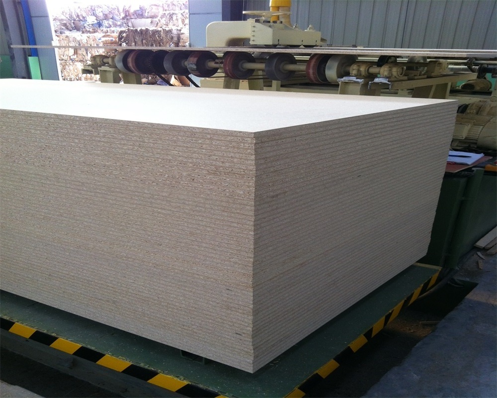 JIA MU JIA High density flakeboards manufacturing plain chipboard 2x4 4x4 4x8 particle board 18mm