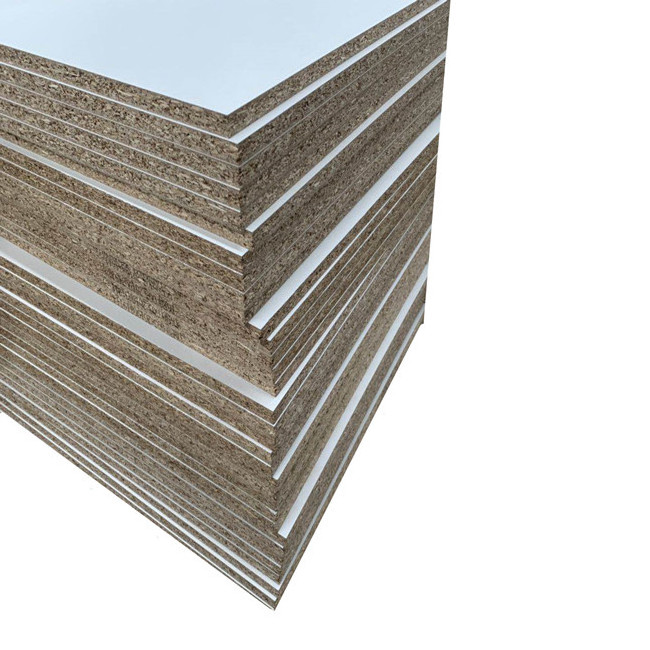 JIA MU JIA eco friendly laminated chipboard size 2x4 4x4  E0 glue thickness laminated chipboard