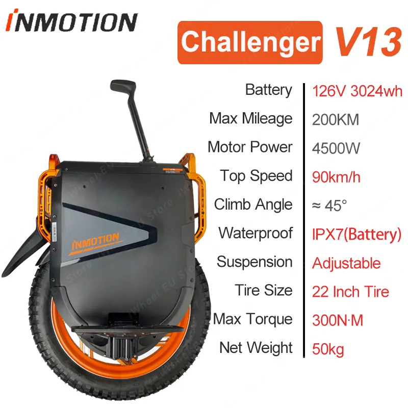 2024 New-Found Inmotion V13 Challenger - Our Most Powerful E-Unicycle