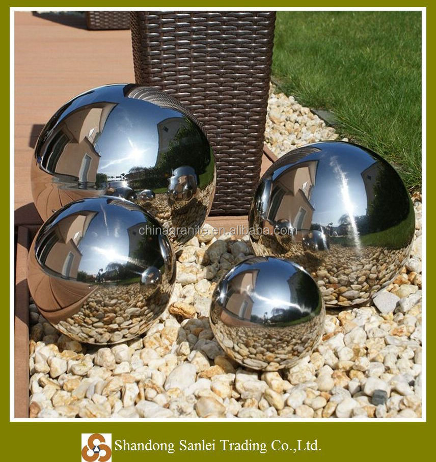 Garden decoration stainless steel ball water fountains