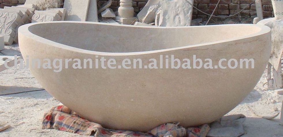 Outdoor garden bath tub natural stone bathtub