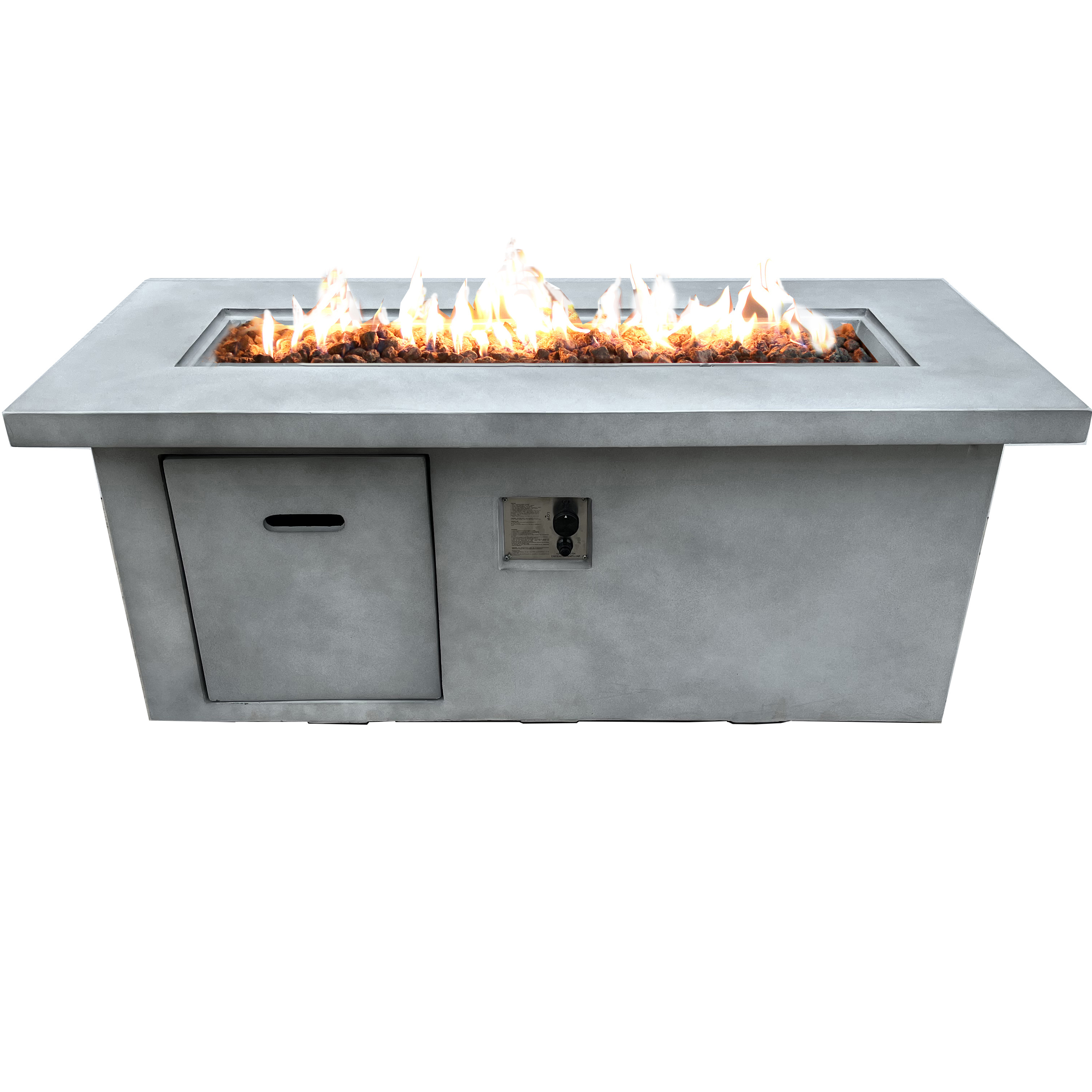 outdoor furniture garden set natural gas propane fire pit table