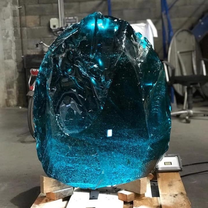 landscaping colored slag glass rocks for garden and project