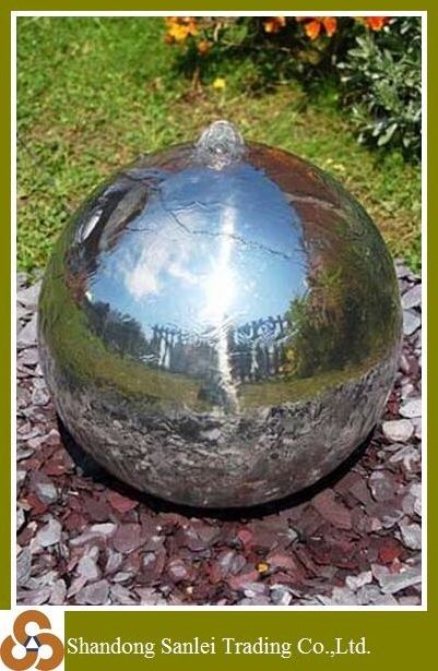 Garden decoration stainless steel ball water fountains