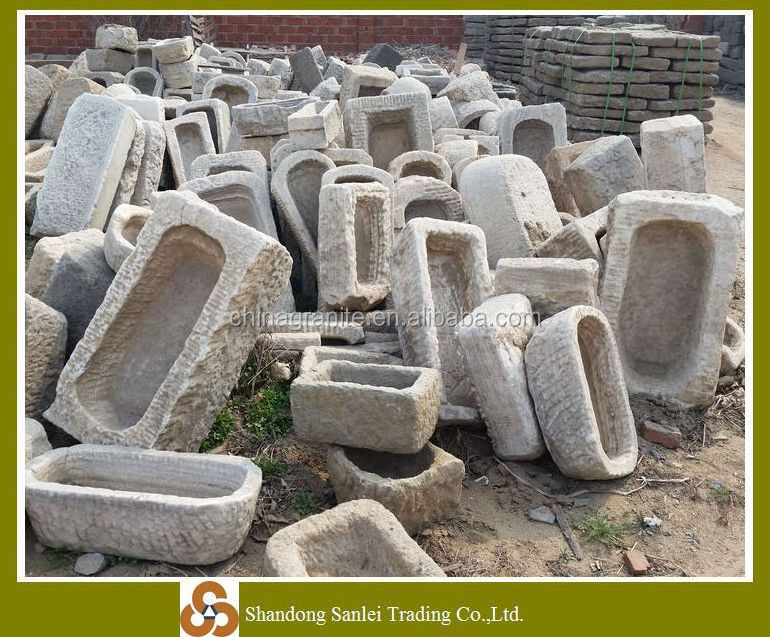 Hot sale antique limestone old stone horse trough prices