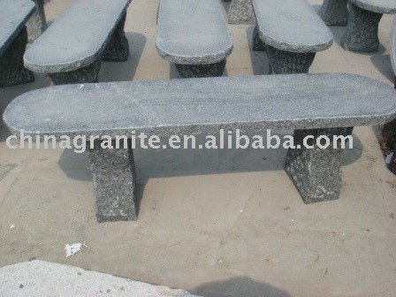 Garden granite stone bench park bench