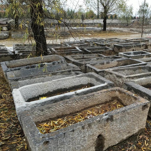 Hot sale natural used old stone water troughs for sale