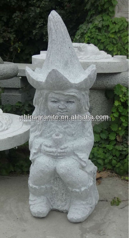 Garden decoration stone carving snow white and the seven dwarfs statue