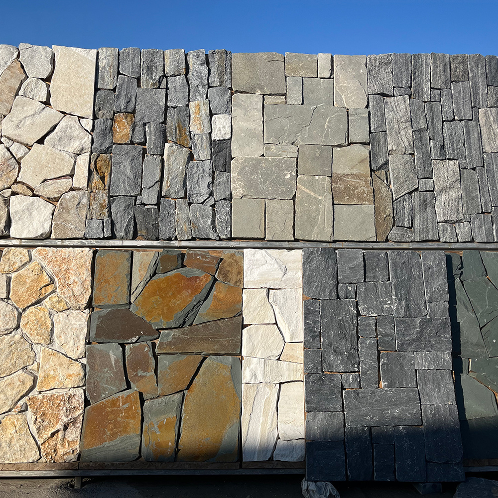 Natural Stone Slate Culture Stone Panels for Outdoor Wall Design