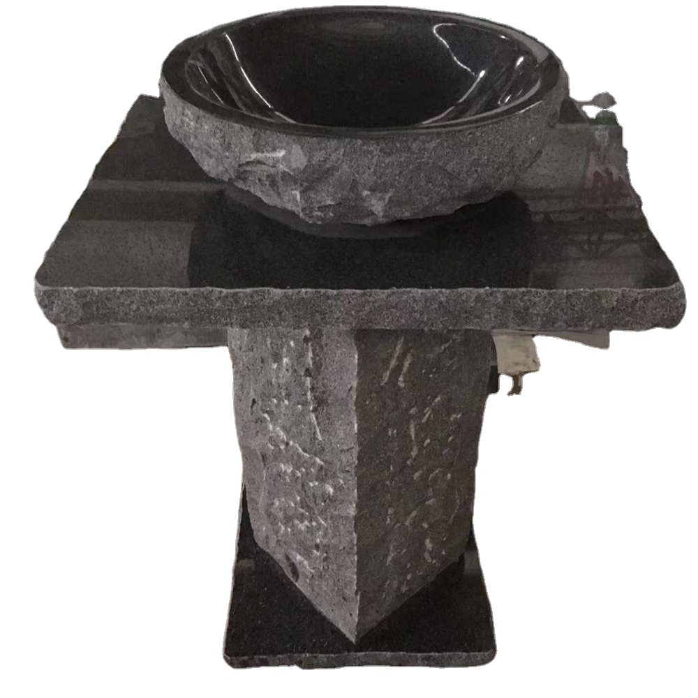 domestic marble onyx black granite wash hand water sink  table