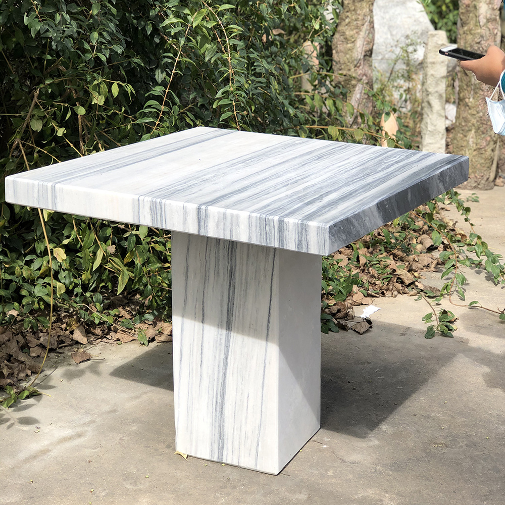 Outdoor garden landscaping marble and granite garden stone tables