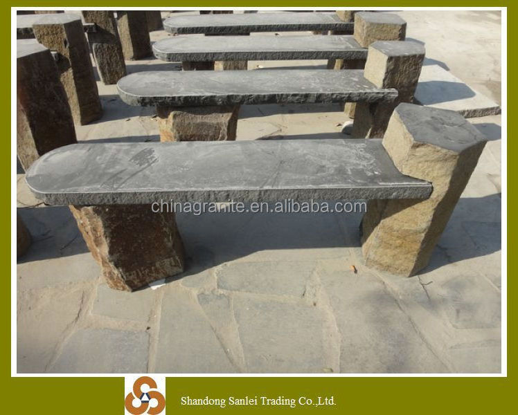 Garden granite stone bench park bench