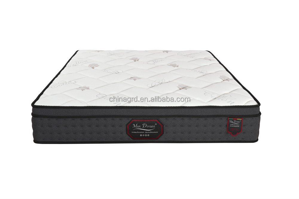 Hot used in box hybrid memory foam pocket spring mattress Hypo-allergenic twin full queen king size mattress for hotels