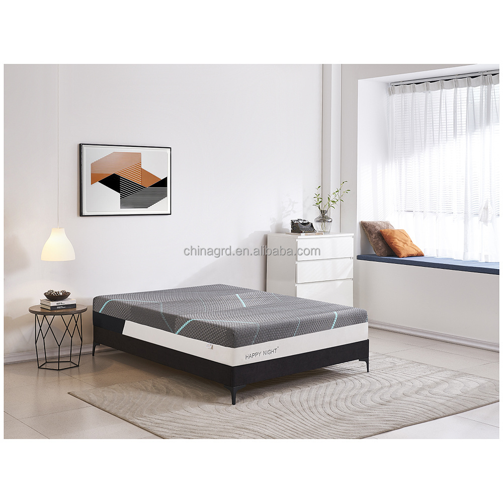 Hypo-allergenic Bed Folded Mattress For Home Furniture In a Box Twin King Single Size Latex Gel Memory Foam Sponge Mattresses