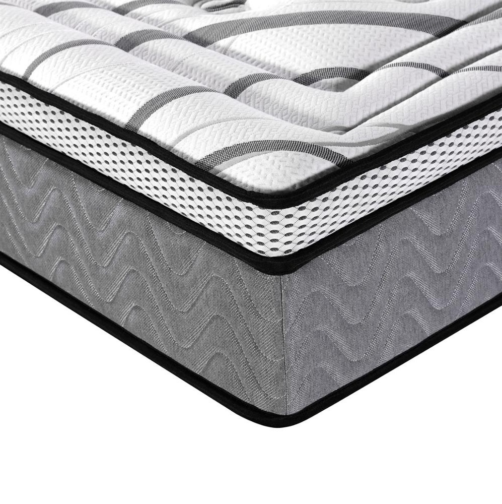 Hypo-allergenic hot sale folding single queen full twin size pillow top bonnell spring pocket spring mattress