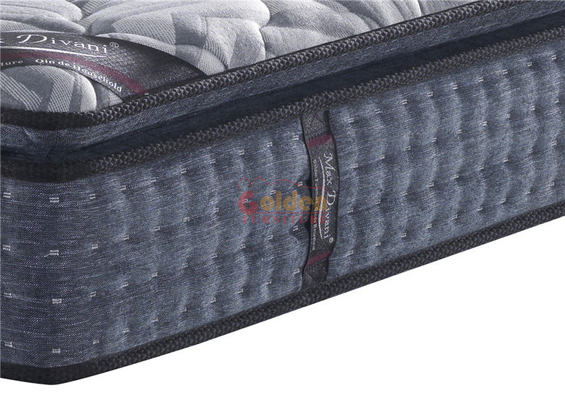 Hypo-allergenic bedroomsets pocket spring mattress rolled up in a carton box foam pocket spring roll up bed mattress for hotels