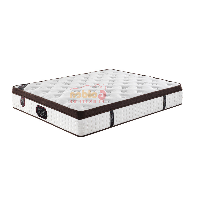 Hypo-allergenic folding mattress knitted fabric convoluted foam mattress natural latex pocket spring bed mattress for hotels