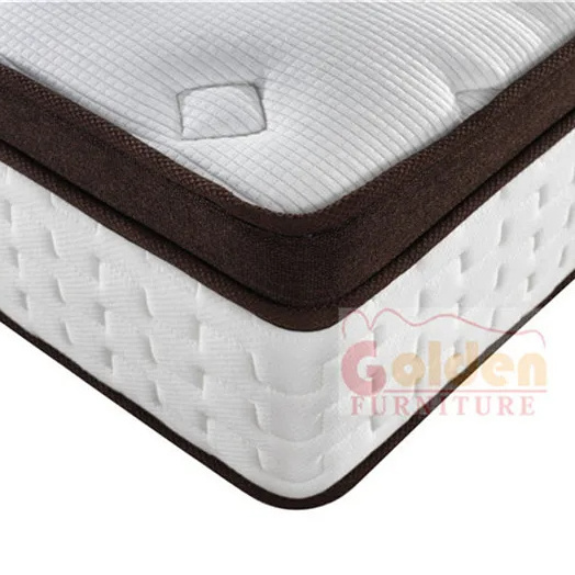 Hypo-allergenic folding mattress knitted fabric convoluted foam mattress natural latex pocket spring bed mattress for hotels