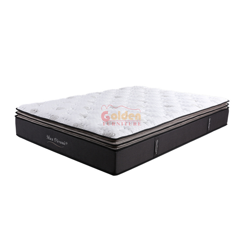 Hypo-allergenic compressed package mattress Double Pillow Top Infrared Heat Mattress single twin full queen king size mattress