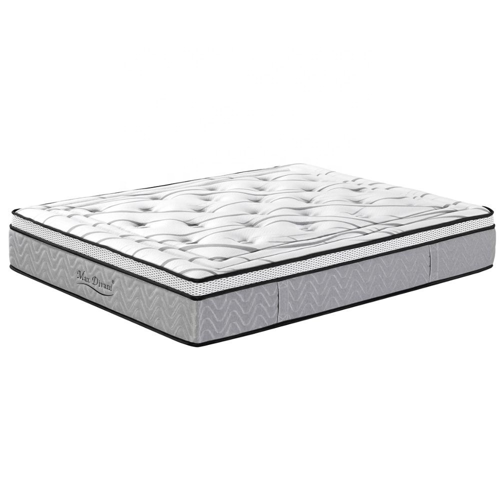 Hypo-allergenic hot sale folding single queen full twin size pillow top bonnell spring pocket spring mattress