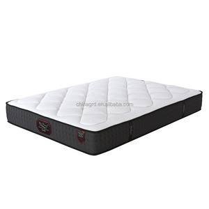 Hot used spring bedding tight top rebonded foam mattresses Hypo-allergenic king size spring mattress bed with memory foam