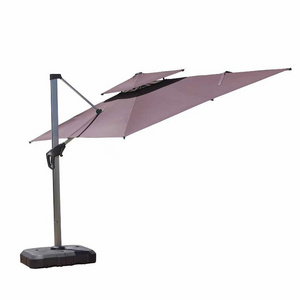 Outdoor Furniture Parasol Unique Patio Umbrella for Garden Pool Aluminium Pole Stylish MAP Mirror Bag Silk Frame Logo Style Pin