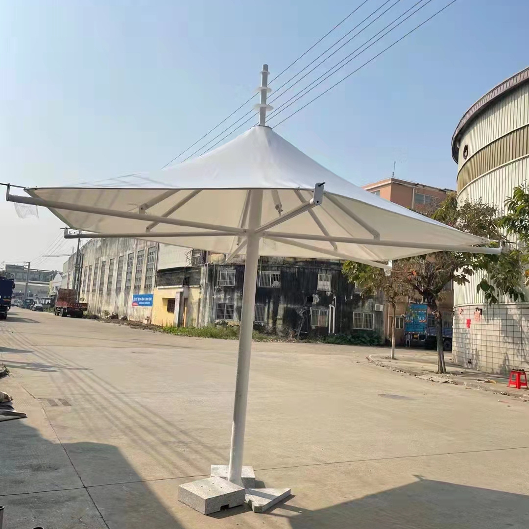 Pool Resort Tensile Membrane all aluminum swimming pool family party Umbrella