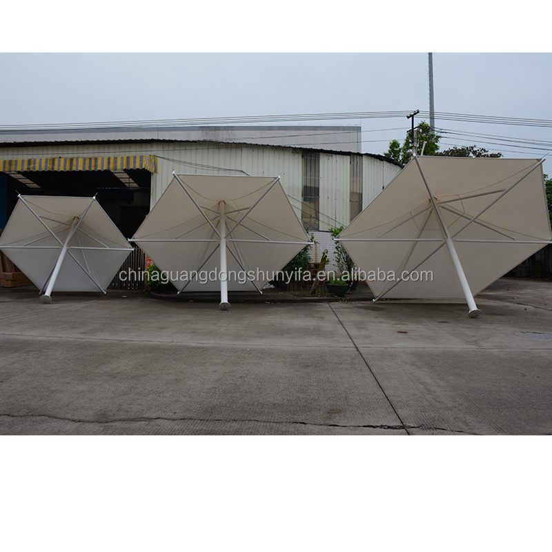 Pool Resort Tensile Membrane all aluminum swimming pool family party car parking Umbrella