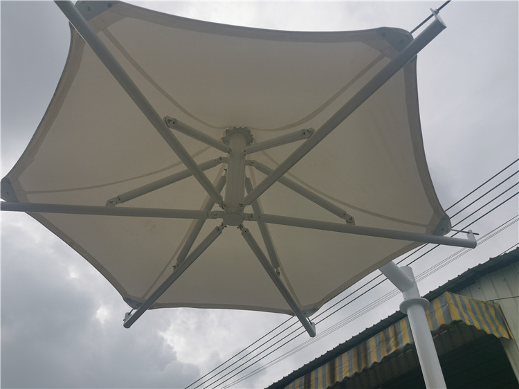 Pool Resort Tensile Membrane all aluminum swimming pool family party car parking Umbrella