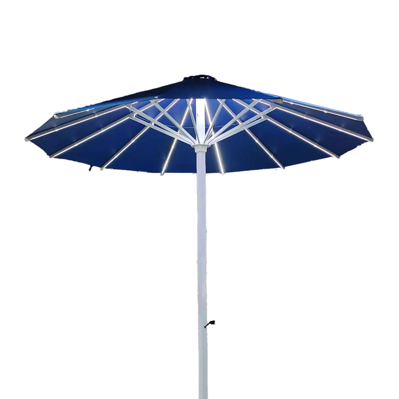 customized big size huge outdoor umbrella bear coffee drink bar parasol telescopic patio umbrella 5*5 furniture parasol