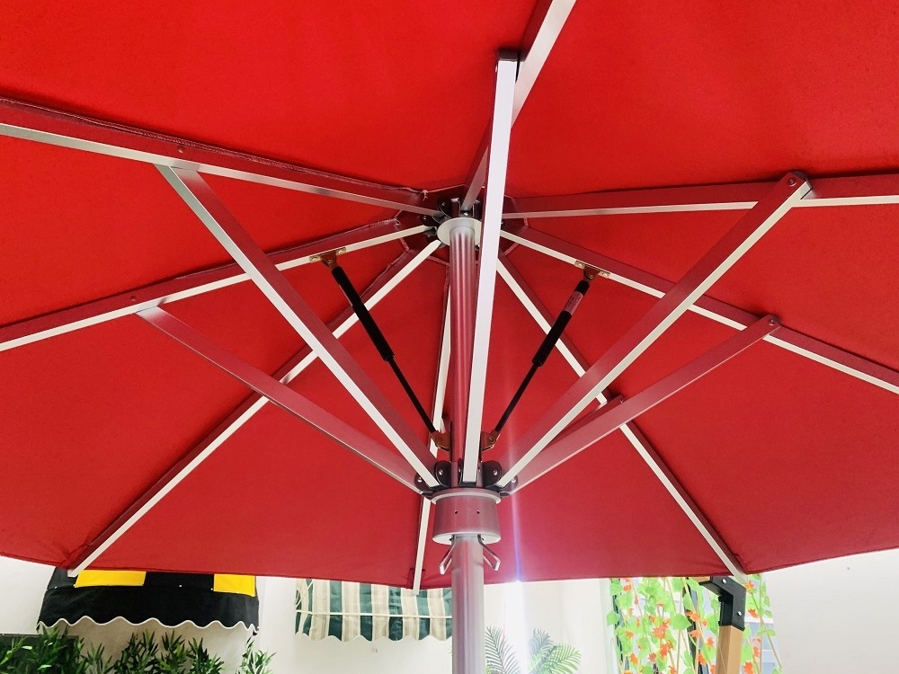 chinese products-pagoda patio umbrella portable with logo offset umbrella wind proof luxury beach outdoor sun furniture pagoda