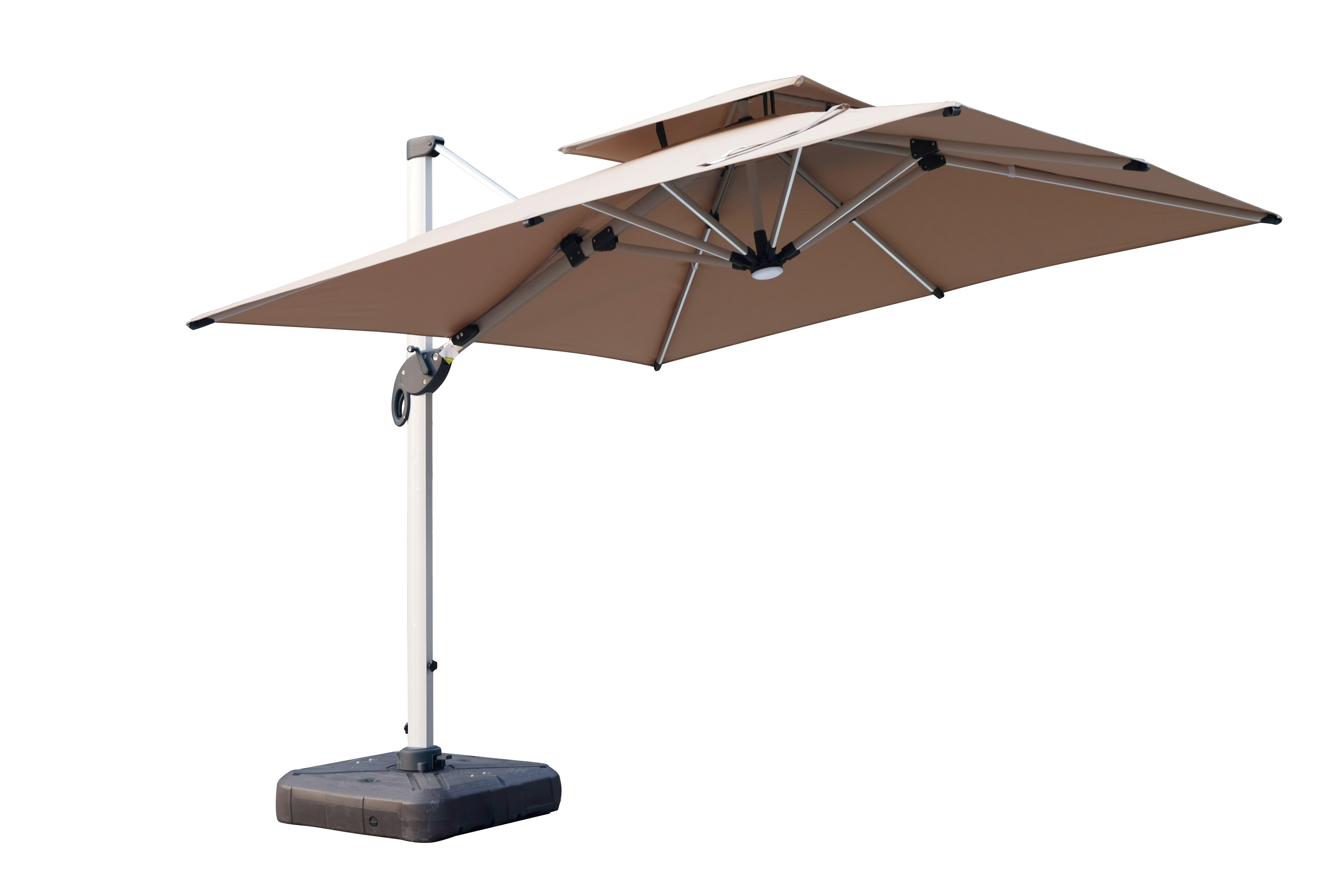 high quality folding roma umbrella automatic outdoor modern sun waterproof patio outdoor  custom led umbrella with logo printing