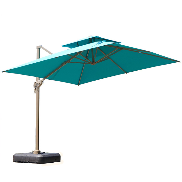 high quality folding roma umbrella automatic outdoor modern sun waterproof patio outdoor  custom led umbrella with logo printing