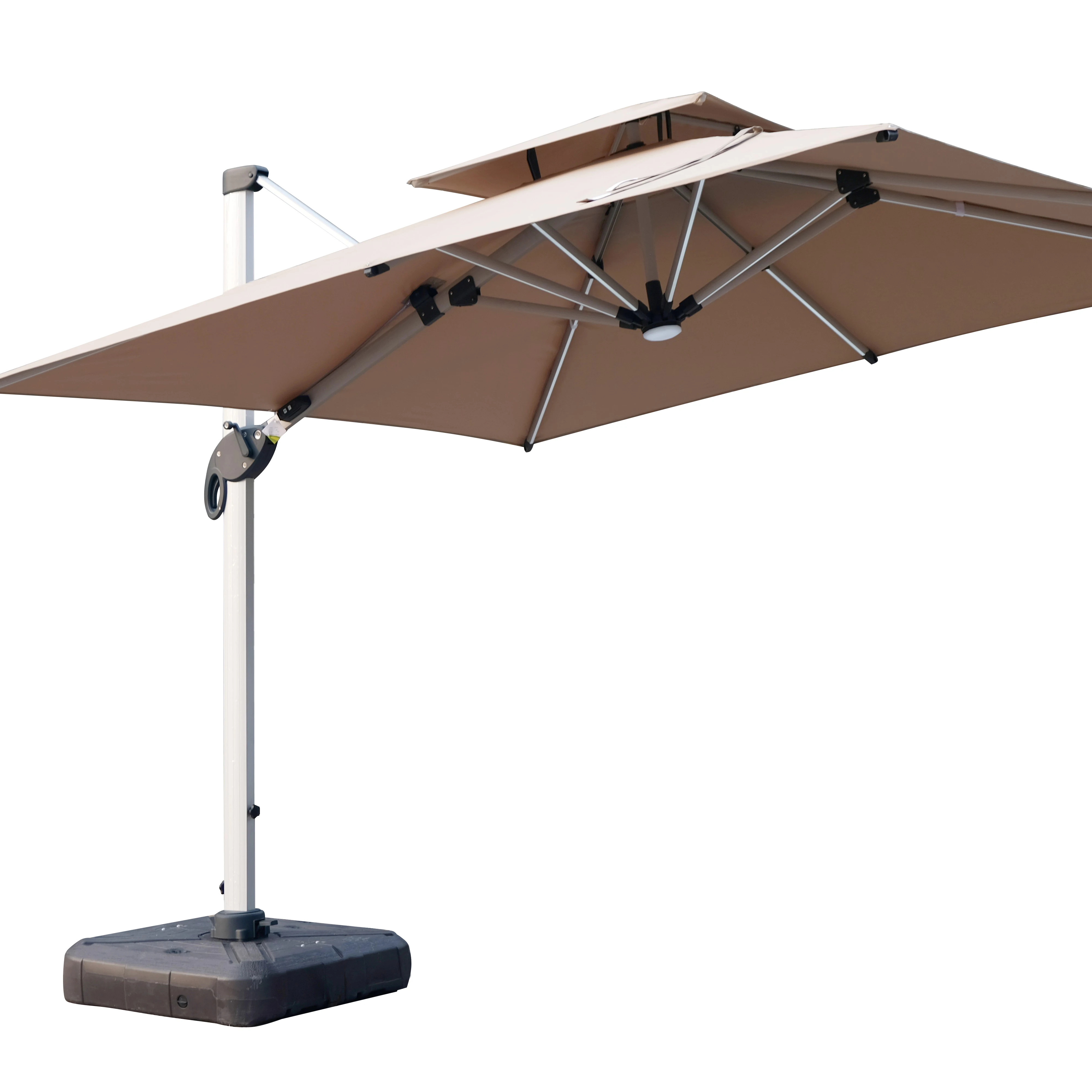 beach umbrella solar panel patio outdoor cantilever umbrella patio umbrella 12 ft blue with led lights printed custom