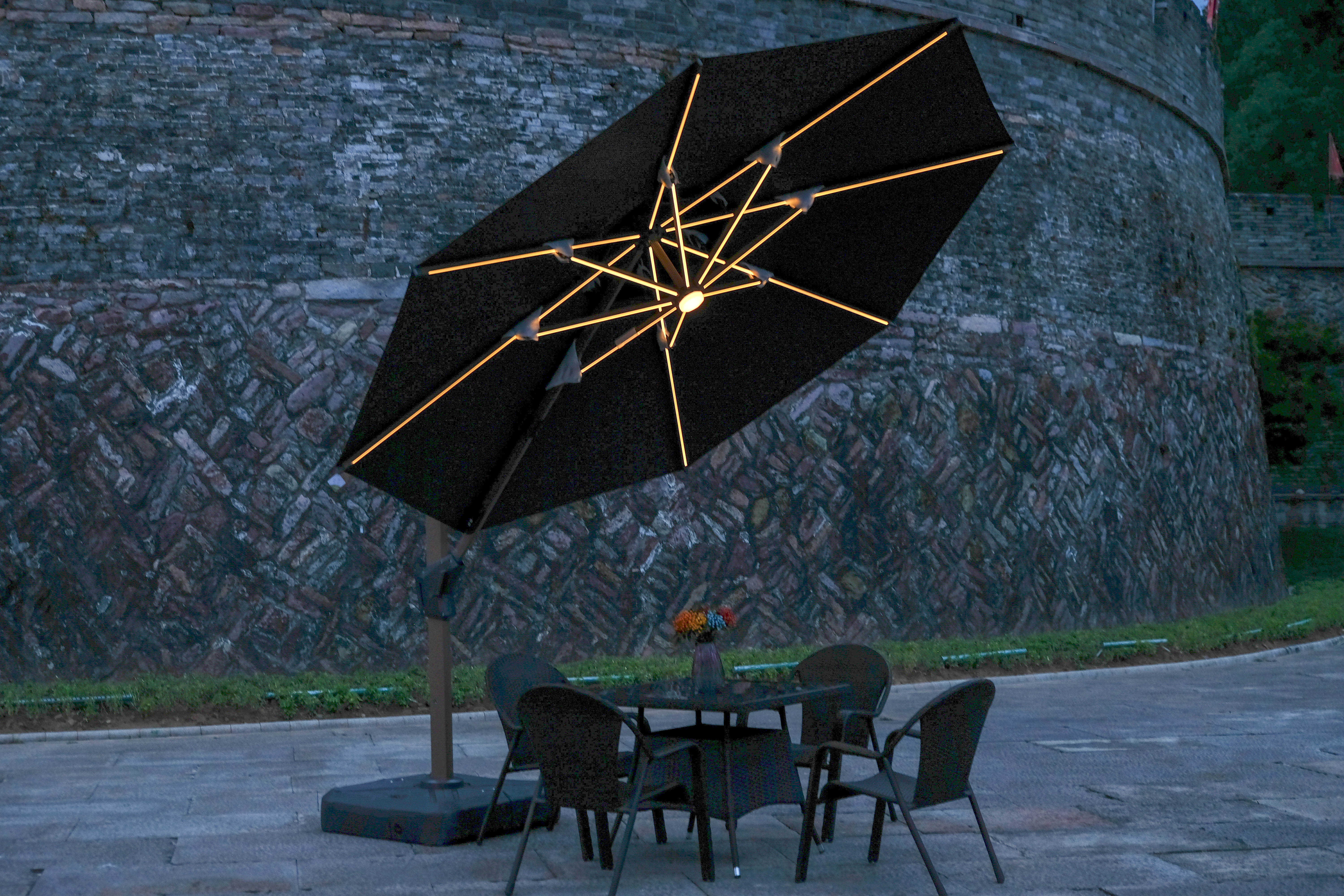 outdoor patio parasol 4m x 4m Roman umbrella beach with fringe beach umbrella manufacturer outdoor camping chair with umbrella