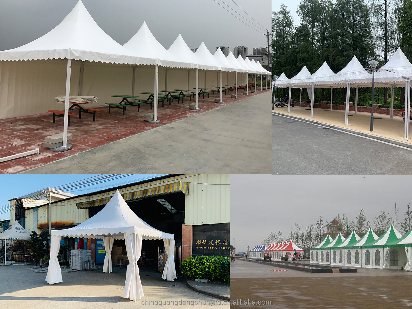 aluminum alloy  4x4 5x5 Aluminum Alloy shade Frame Party Wedding trade show High PVC Fabric Custom Marquee Pagoda Tent