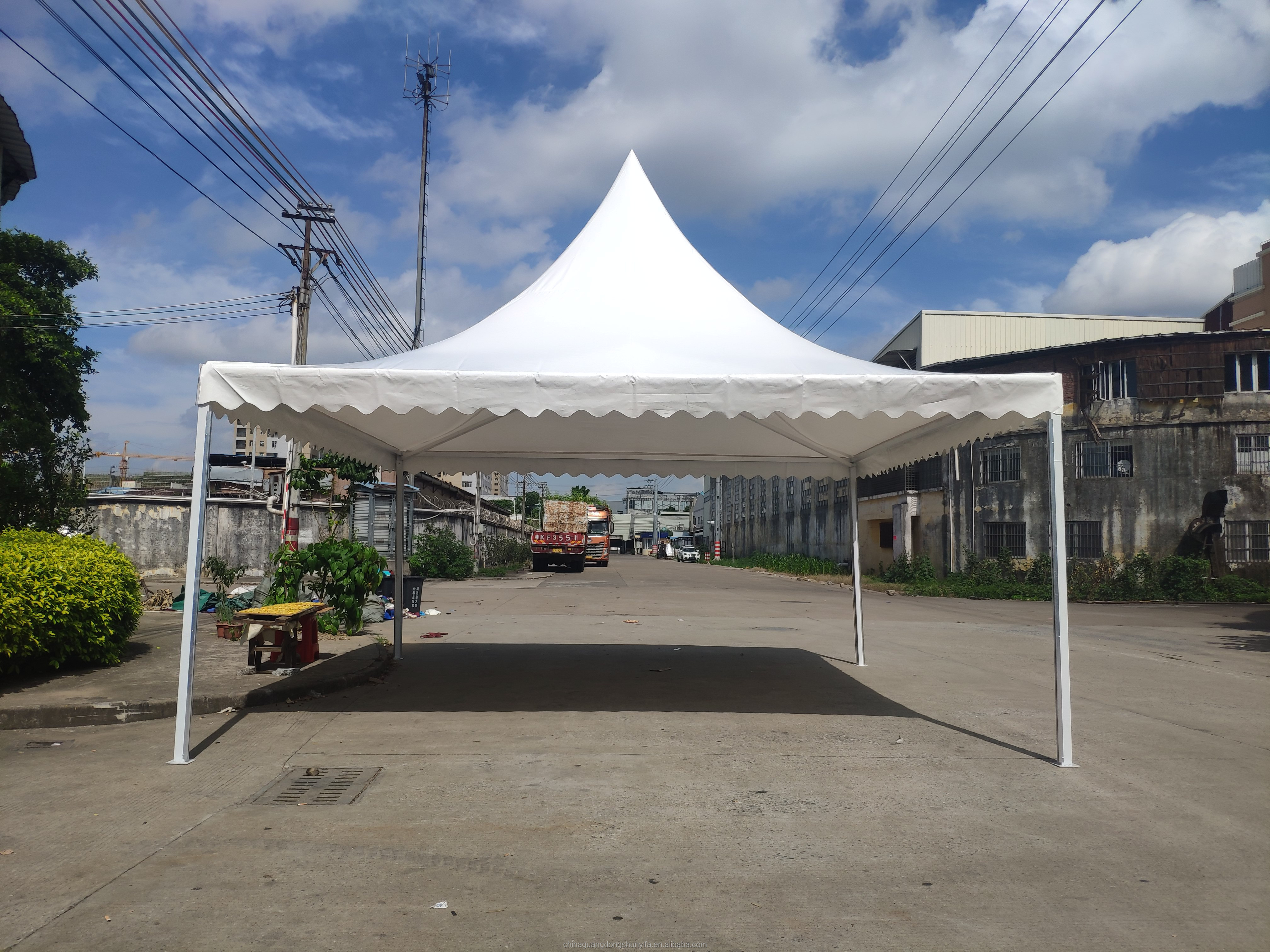 aluminum alloy  4x4 5x5 Aluminum Alloy shade Frame Party Wedding trade show High PVC Fabric Custom Marquee Pagoda Tent