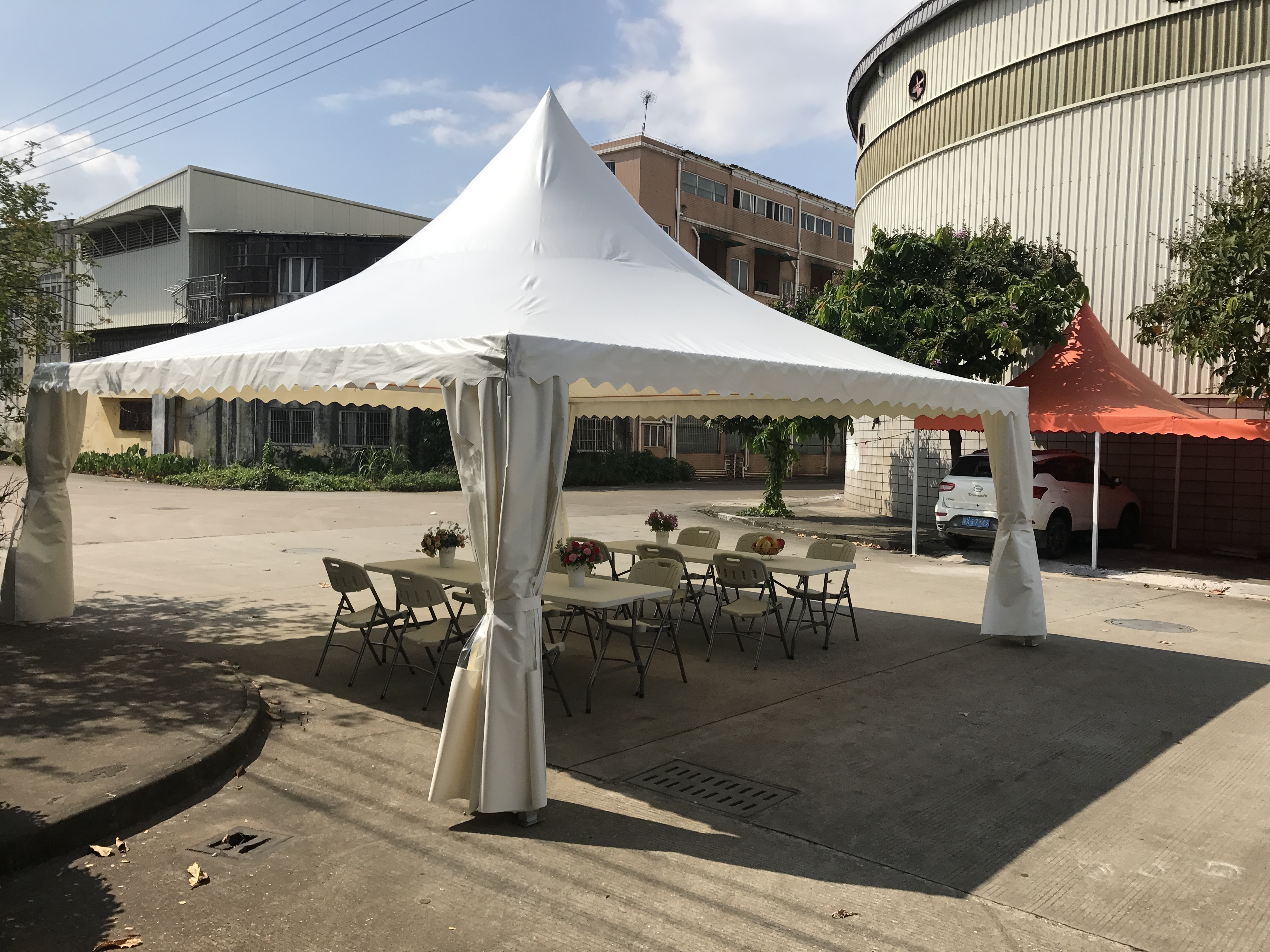 pagodaa tent outdoor event Aluminum Alloy shade Frame Party Wedding trade show High PVC Fabric Custom Marquee Pagoda Tent